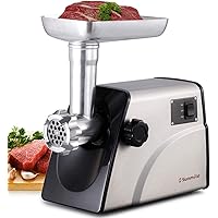 Sunmile SM-G33 Electric Meat Grinder - 1HP 800W Max Power - ETL Stainless Steel Meat Grinder Mincer Sausage Stuffer…