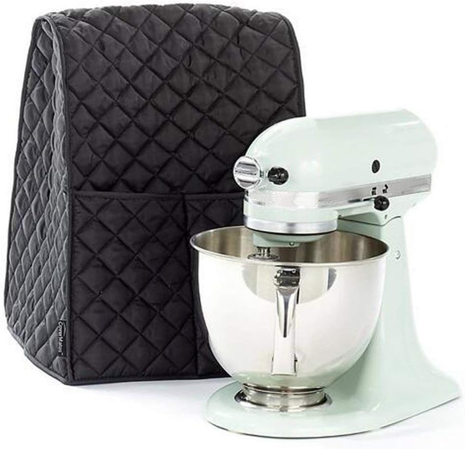 " Stand Mixer Dust Proof Cover, mixer Dustproof Covers (Black)"
