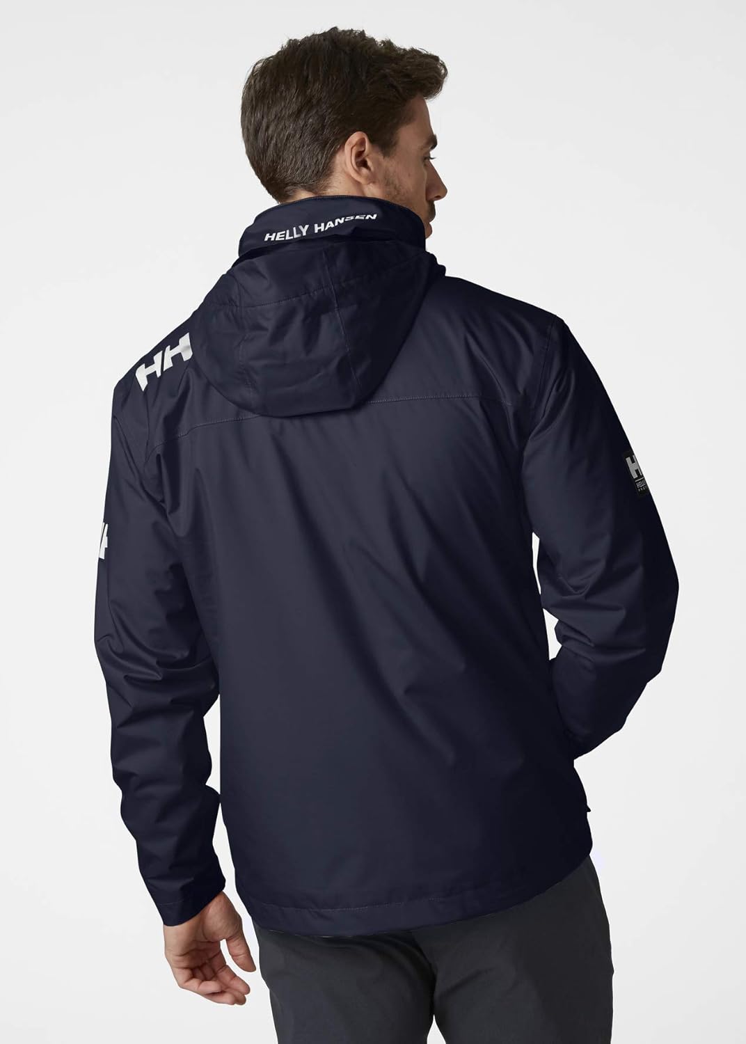Helly-Hansen 33874 Men's Crew Hooded Midlayer Jacket: Clothing