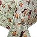 Benson Mills Autumn Jacquard Printed Fabric Tablecloth for Fall, Harvest, and Thanksgiving Table Cloth (Natures Leaves, 60