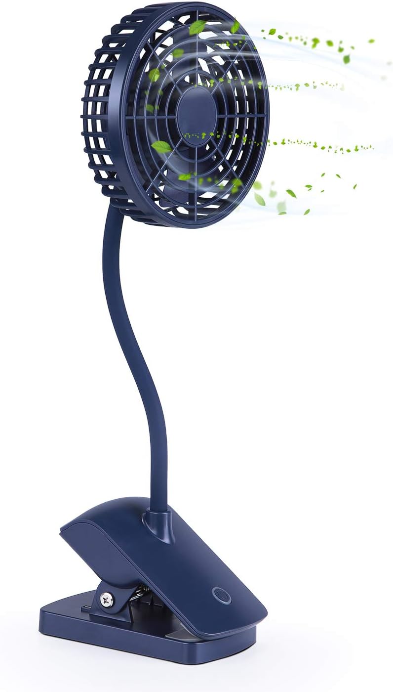 SmartDevil USB Clip on Fan,Mini Desk Fan,MultiFunction Fan for Baby