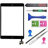 Black iPad Mini Touch Screen Digitizer Complete Assembly with IC Chip | Home Button replacement with SlyPry tool kit Ships from CA USA