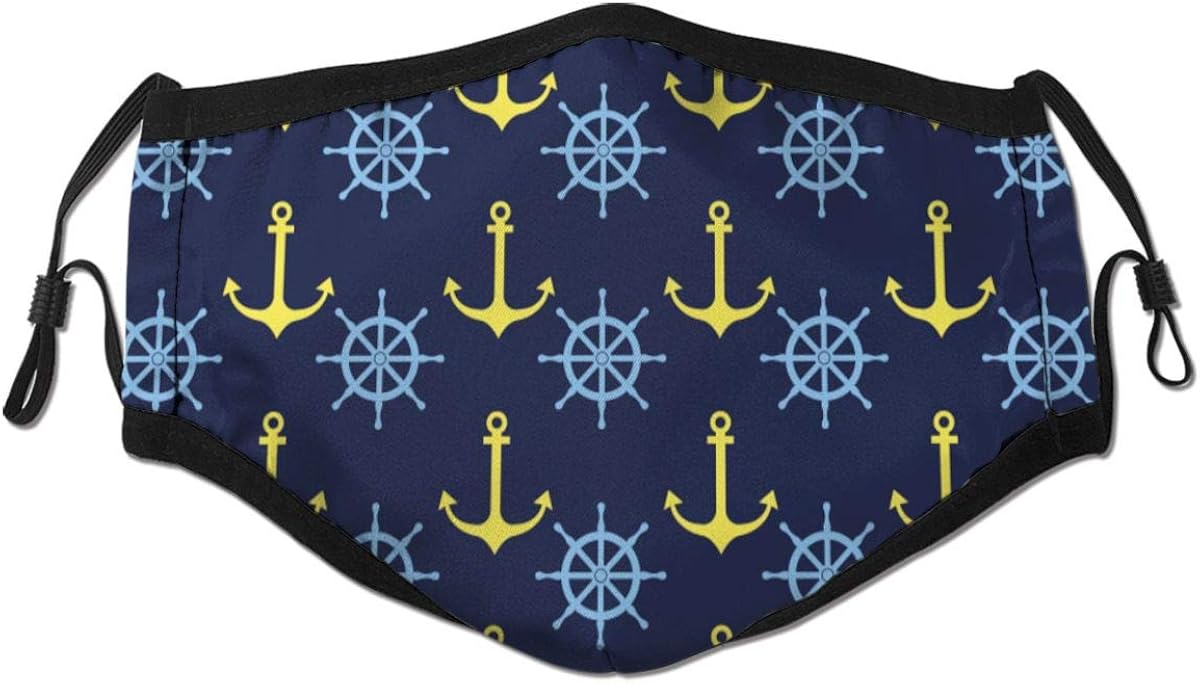 Unisex Reusable Nose Face Cover Marine And Nautical Ornament Dust Mouth