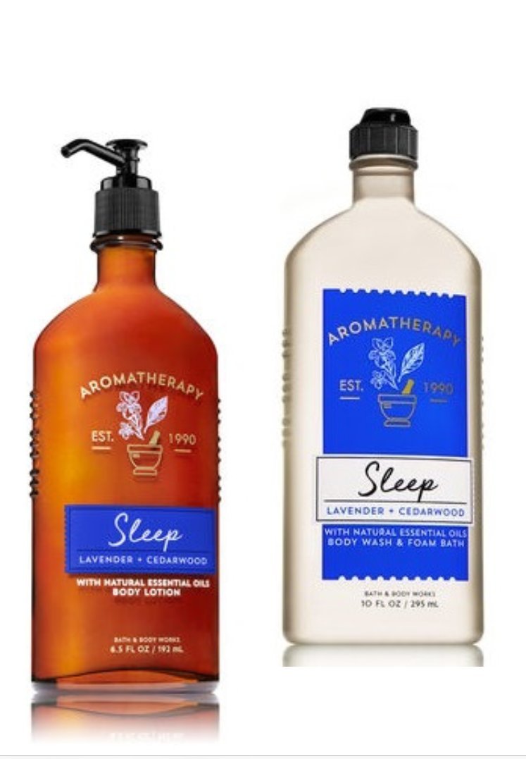 Bath Body Works Sleep Lavender Cedarwood Body Wash Foam Bath And Lotion Set