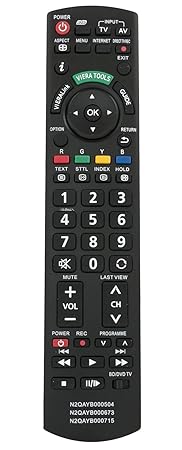 allimity N2QAYB000715 Ersetzte Fernbedienung für Panasonic TV TX-L42DT50B TX-L42DT50E TX-L47ET50E TX-L47ET50Y TX-L47ETW50 TX-