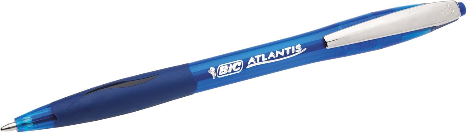 Atlantis Soft BIC Ballpoint pens - Matching Colours, Blister of 5, multicolored, 1 count (Pack of 5) - Image 3