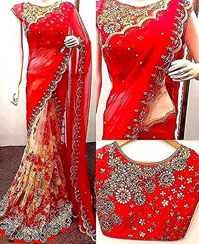 Shyam Export Georgette Saree With Blouse Piece
