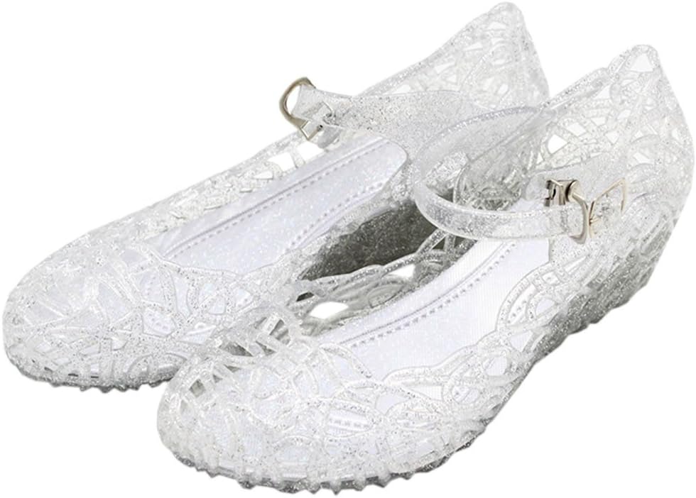 Princess Girls Sandals Jelly Mary Jane Dance Party Cosplay Shoes for Kids Toddler
