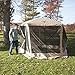 Gazelle G5 4 Person 5 Sided 115 x 106 Portable Canopy Gazebo Tent + Wind Panels