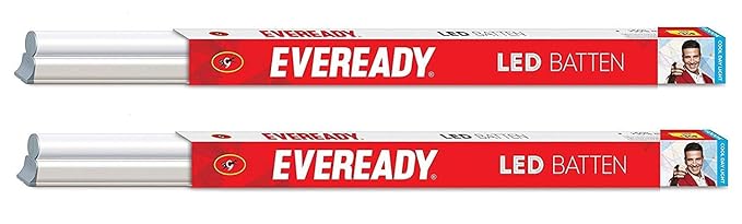 Eveready LED Batten (5 Watt, Cool Day Light) -Pack of 2