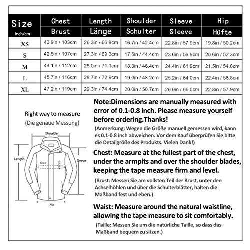 KISCHERS Waterproof Jacket Women's Raincoat, Ladies Rain Jacket, Softshell Jackets Outdoor Sportwear Rain Coats with Hooded (Blue 1, L)