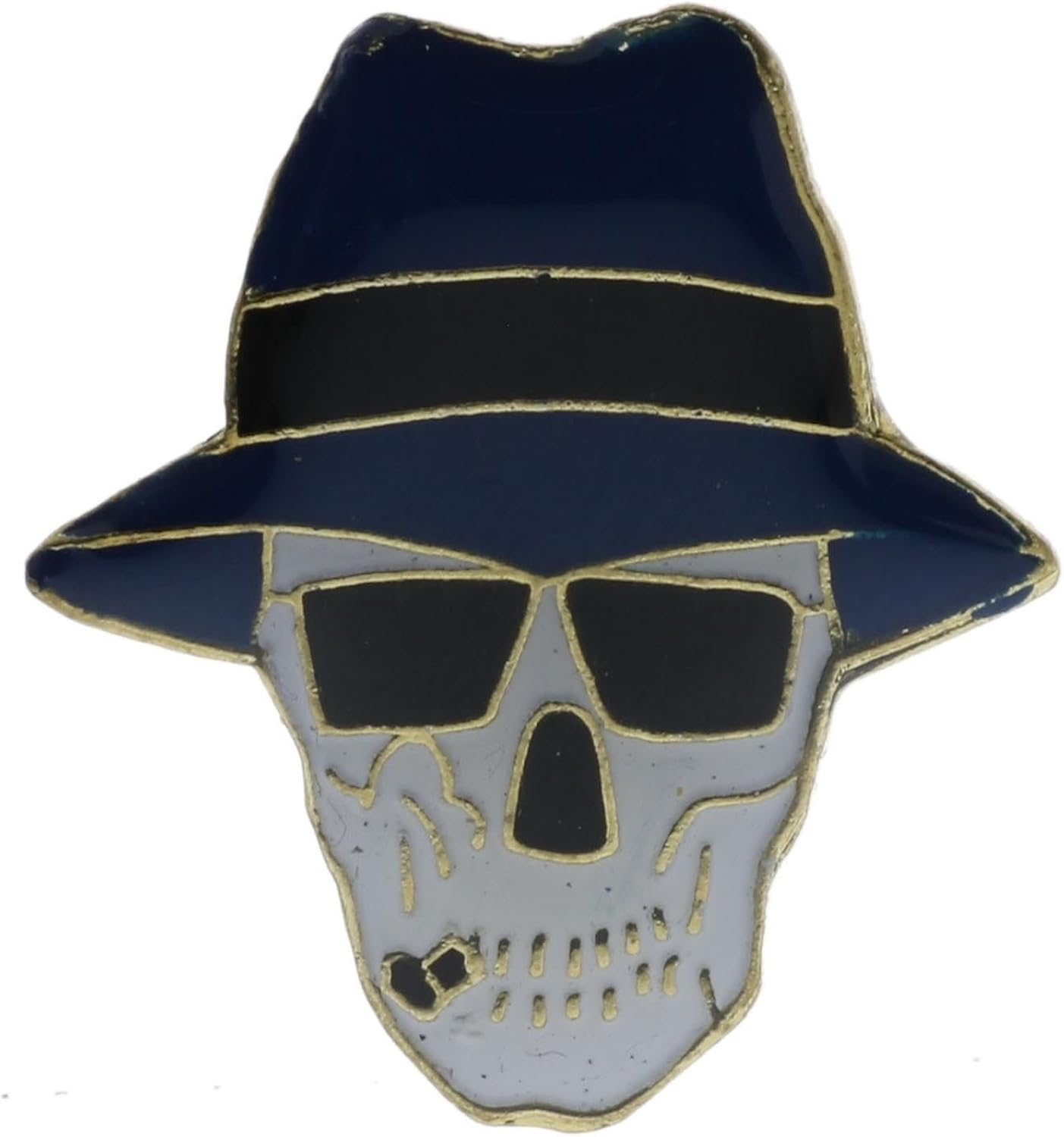 Fedora Skull Hat Or Lapel Pin AK106D200 Jewelry