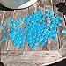 COCODE Glow in the Dark Pebbles and Stones for Walkway Yard Garden and Decor DIY Decorative Gravel Rocks in Blue(200PCS)