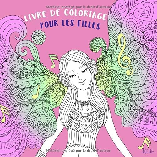 Download Livre De Coloriage Pour Les Filles Âge 10+: Belles images comme des animaux, des cœurs, des fées, des sirènes, des princesses, des chevaux, attrapeur de rêves PDF