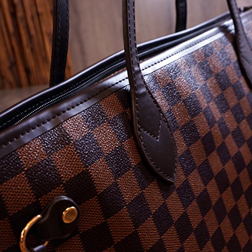 Got Oil Supplies Essential Oils Travel Bag - Organizer Tote with 16 Storage Pouches for Oil Bottles - Checkered Brown & Black Purse for Accessories and Containers - Thumbnail 6