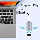 Clomnpe USB C to Ethernet Adapter 2.5G RJ45 USB 3.0 Type-C LAN view 6