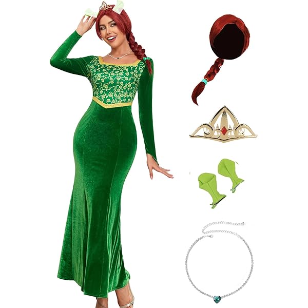 Amazon.com: Masfrida Princess Costume Dress Adult Classic Character Green  Dress Velvet Long Sleeve Halloween Outsuit (Dress-B, X-Small) : Clothing,  Shoes & Jewelry
