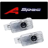 Jfsotls Never Fade Car LED Door Logo Projector Ghost Shadow Light, For RLX/MDX/ZDX/TLX/TL/RDX Series Accessories Door Light Logo LED Laser Car Courtesy Step Light HD (A-Spec)