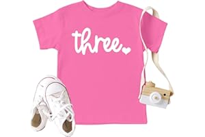 CAZYCHILD 3rd Birthday Shirt Toddler Boys Girls 3 Year Old Birthday Outfits Three T-Shirt Party Gift Tees Tops
