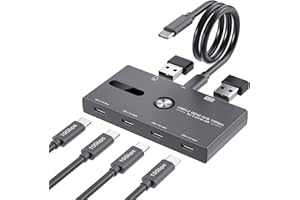 ZIYUETEK 10Gbps USB C Hub, 6 Ports USB C Splitter, USB C to USB C Hub for PC, Laptop, MacBook Pro/Air, iMac, Surface Pro, Chromebook, Etc(HUB ONLY, Not Support Charging/Monitor)