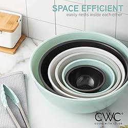 COOK WITH COLOR Mixing Bowls with Lids - 12 Piece