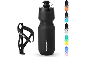 HASAGEI Bicycle Water Bottle Holder with 24 Oz Bottle, Durable Leak-Proof Non-Slip Design, Lightweight & Universal Fit for Mountain/Road Cycling Accessories