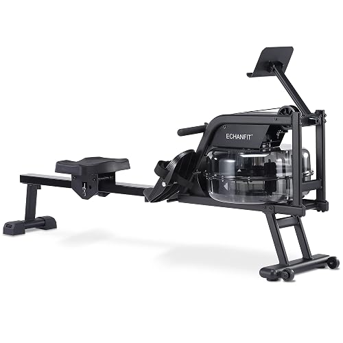 Uae Rowing Machine ECHANFIT Water Rowing Machine - Magnetic Rower with Monitor, Device ...