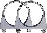 Vechkom 3 inch Exhaust Clamps,Muffler Clamps