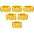 Replacement Collar Rings for Medela Baby Bottles 5oz & 8oz | 1 Count (Pack of 6) BPA Free | Compatible with Plastic & Glass Bottles | Mess Free No Leak or Spill