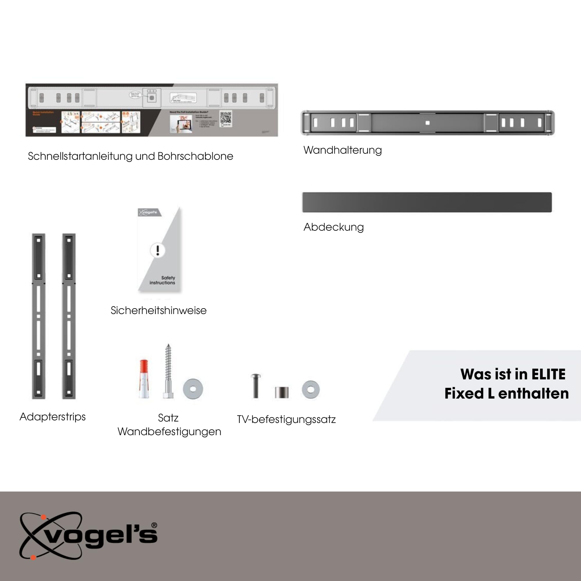 Vogel's Elite TVM 5605 Extrem Flache TV-Wandhalterung für 40-100 Zoll Fernseher, Max. 100 kg, TV Halterung max. VESA 600x400, Universelle Kompatibilität, Abstand zur Wand nur 1,5 cm 7