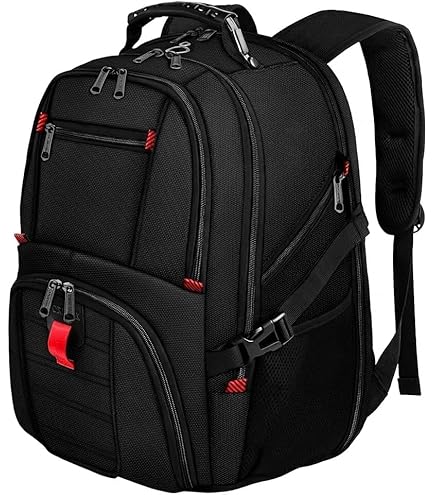 17.3 Laptop Backpack for Men Women, Extra Large Travel laptop Backpack with Rain Cover, TSA Friendly Flight Approved with RFID Anti Theft Pocket, Water Resistant School BookBag Electronics