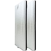 Nispira True HEPA Filter Replacement Compatible with Membrane Solutions MS18 Air Purifier Tower 2 Packs