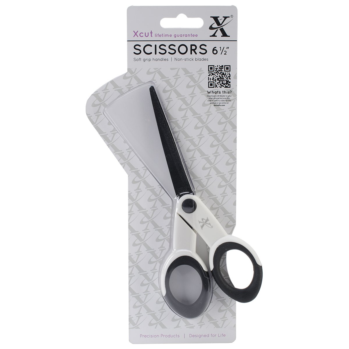 Xcut 6.5" Art & Craft Scissors, Soft Grip & Non-Stick, Art, Craft Accessories, Stainless-Steel Blade, Multi-Purpose Scissors, Sewing, Fabric, Dress Making Supplies, Crafting, Paper & Card Craft