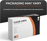 The Real Touch Vinyl Multi-Purpose Gloves Powder Free Box of 100 Clear view 2