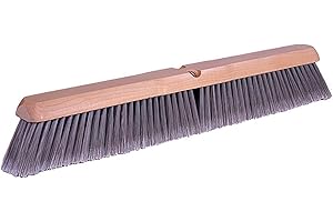 Weiler 42041 Polystyrene Fine Sweep Floor Brush, 2-1/2" Handle Width, 18" Overall Length, Natural