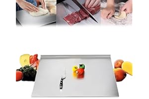 Premium Stainless Steel Chopping Board – Non-Slip, Durable, Hygienic Kitchen Cutting Board, Stainless Steel Cutting Board for