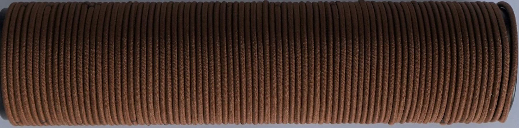 100 Pcs Crazy Bobble® Premium Non-Metal Hair Elastic Hair Bands 2mm, Bulk Hair Ties, Ponytail Holders For Adults and Kids Medium Brown)