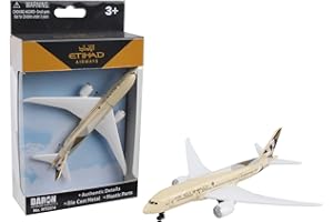 Daron Toy Airplane – Etihad – Die-Cast Metal Model Airplane Toy with Plastic Parts for Kids Ages 3+