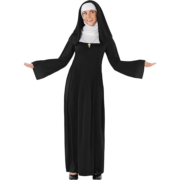 Fiestas Guirca Costume Suora Donna Taglie 8-18 Completo Con