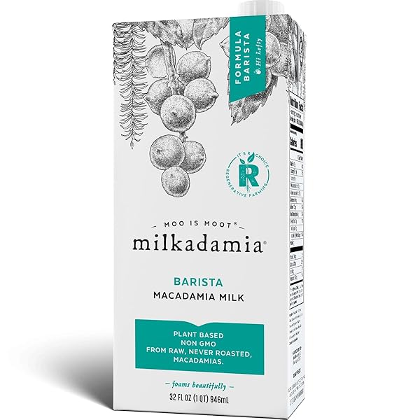 MILKADAMIA MACADAMIA MILK IN LATTE DA BARISTA –...