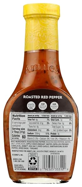 ANNIES HOMEGROWN DRSSNG NTRL VNGRT RED PPP