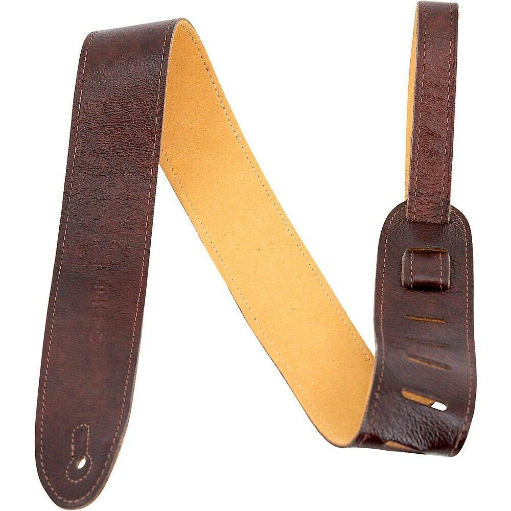MARTIN Italian Leather and Brown Suede Guitar Strap (A0100)