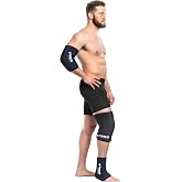 FreezeSleeve Ice &amp; Heat Therapy Compression Sleeve- Reusable, Flexible Gel Hot/Cold Pack, 360 Coverage for Knee, Elbow, Ankle, Wrist- Black, X-Large