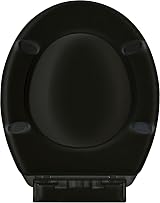 RAM Black Soft Close Toilet Seat Quick Release Easy Clean O Shape PP view 3