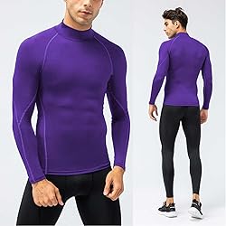 Mens Compression Shirt Long Sleeve Athletic Running