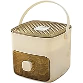 2025 Portable Ice Maker for Freezer with Ice Bin Fast, Compact Countertop Design & Storage Drawer | One-Touch Operation for Home, Office,Household & Outdoor Use (White)