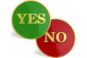 ERYIWBERIT Yes No Coin Funny Decision Coin Yes or No Decision Maker Coins Destiny Flip Coin Gag Gifts Funny Gifts for Women Men