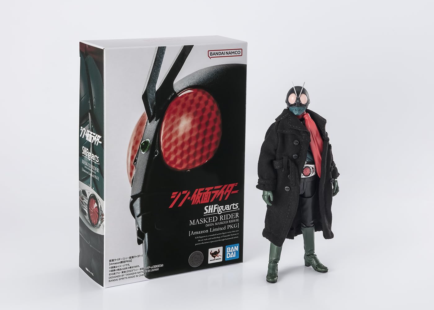 TAMASHII NATIONS S.H.フィギュアーツ 仮面ライダー(シン・仮面ライダー) 【Amazon限定PKG】 約145mm PVC&ABS&布製 塗装済み可動フィギュア の商品画像
