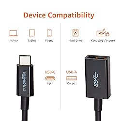 Amazon Basics USB 3.1 USB-C to USB-A Female Adapter