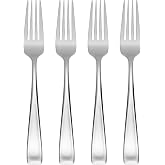 Oneida Moda Dinner Forks Silverware Set for 4, Flatware | mirror finish, dishwasher safe | cutlery set for kitchen and dining, utensil set, heavy duty, kitchen essentials